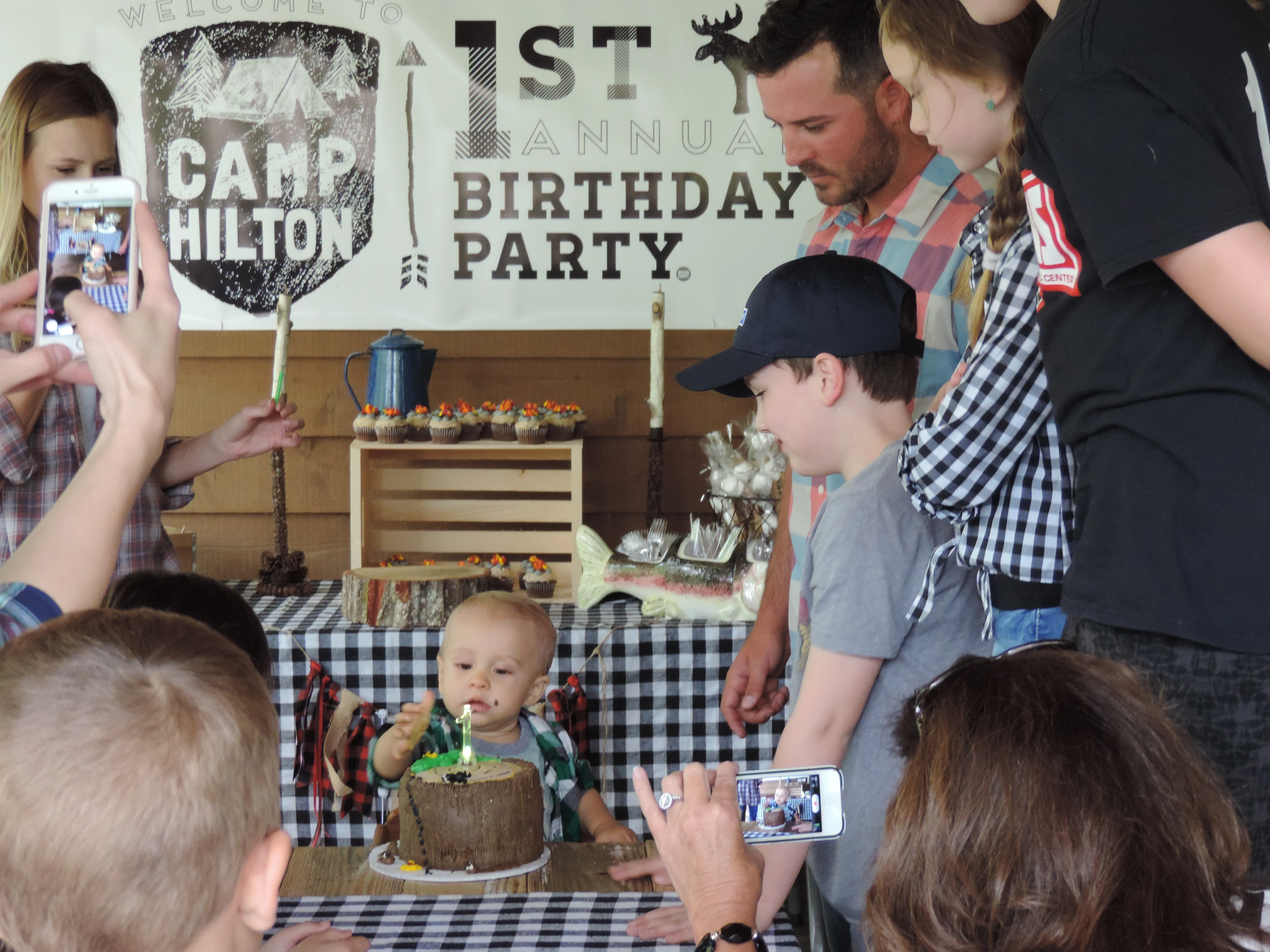 Camping Themed 1st Birthday Party