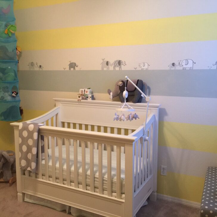 Gray and Yellow Elephant Nursery