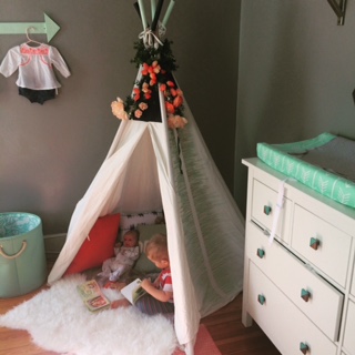 Teepee in Tribal Nursery