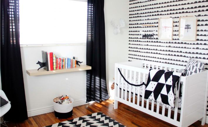 Modern Black and White Nursery - Project Nursery