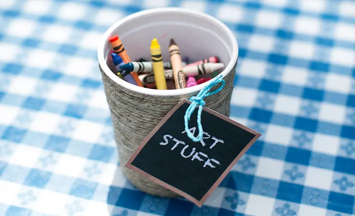 Twine Wrapped Upcycled Bins - Project Nursery