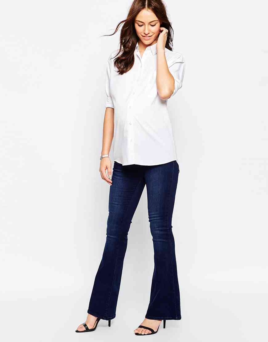 maternity flare jeans