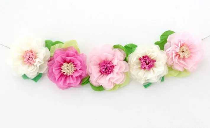 Floral Garland from Super Mama Song Shop on Etsy