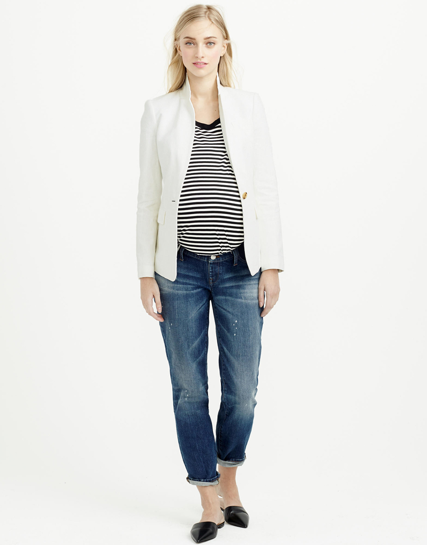 Maternity Slim Broken-In Boyfriend Jeans from JCrew