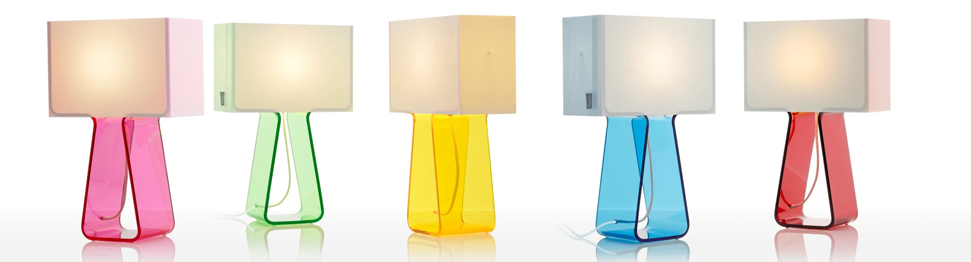 Pablo Designs Tube Top Colors Table Lamps from Matthew Izzo