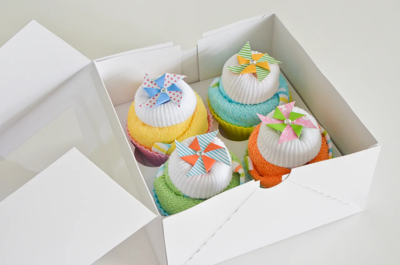 Baby Washcloth Cupcakes Baby Shower Gift
