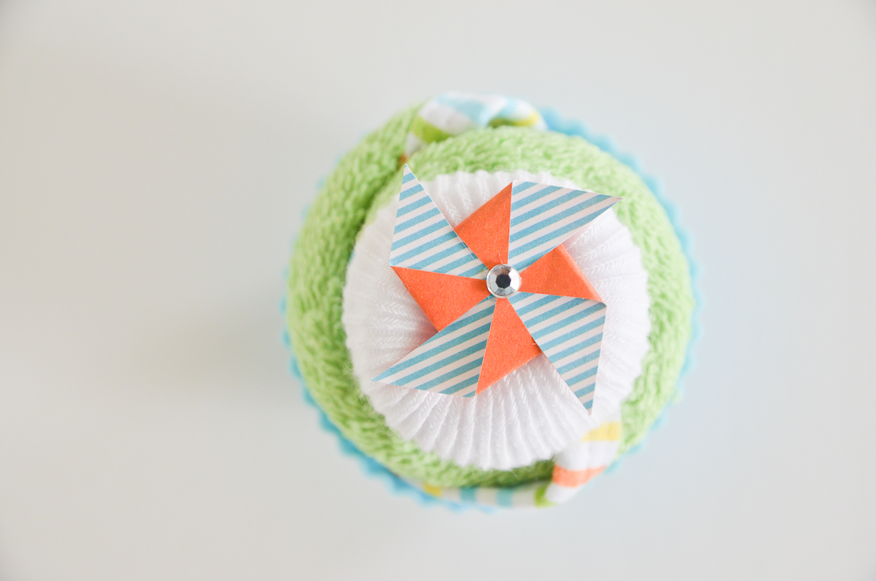 Baby Washcloth Cupcakes Tutorial