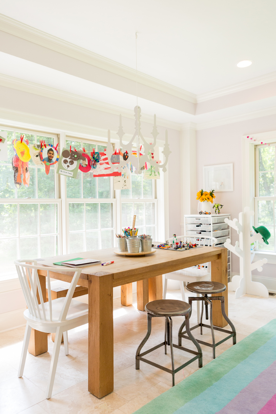 Playroom with Adult-Sized Table - Project Nursery