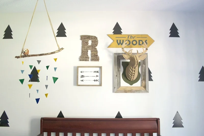 Camping and Adventure Themed Gallery Wall