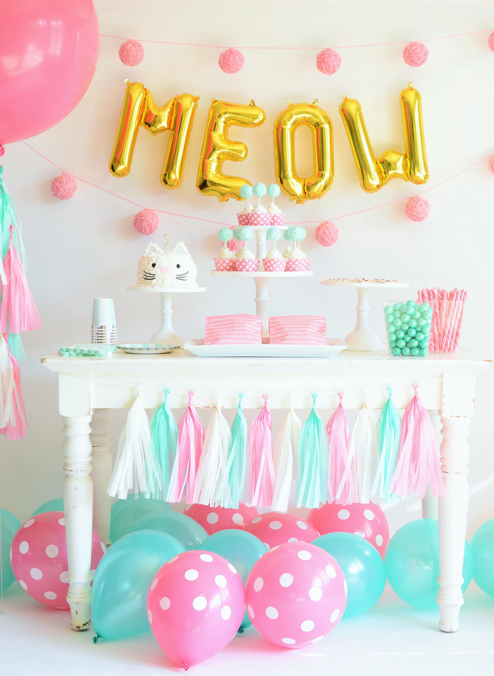 Kitten Party Decor