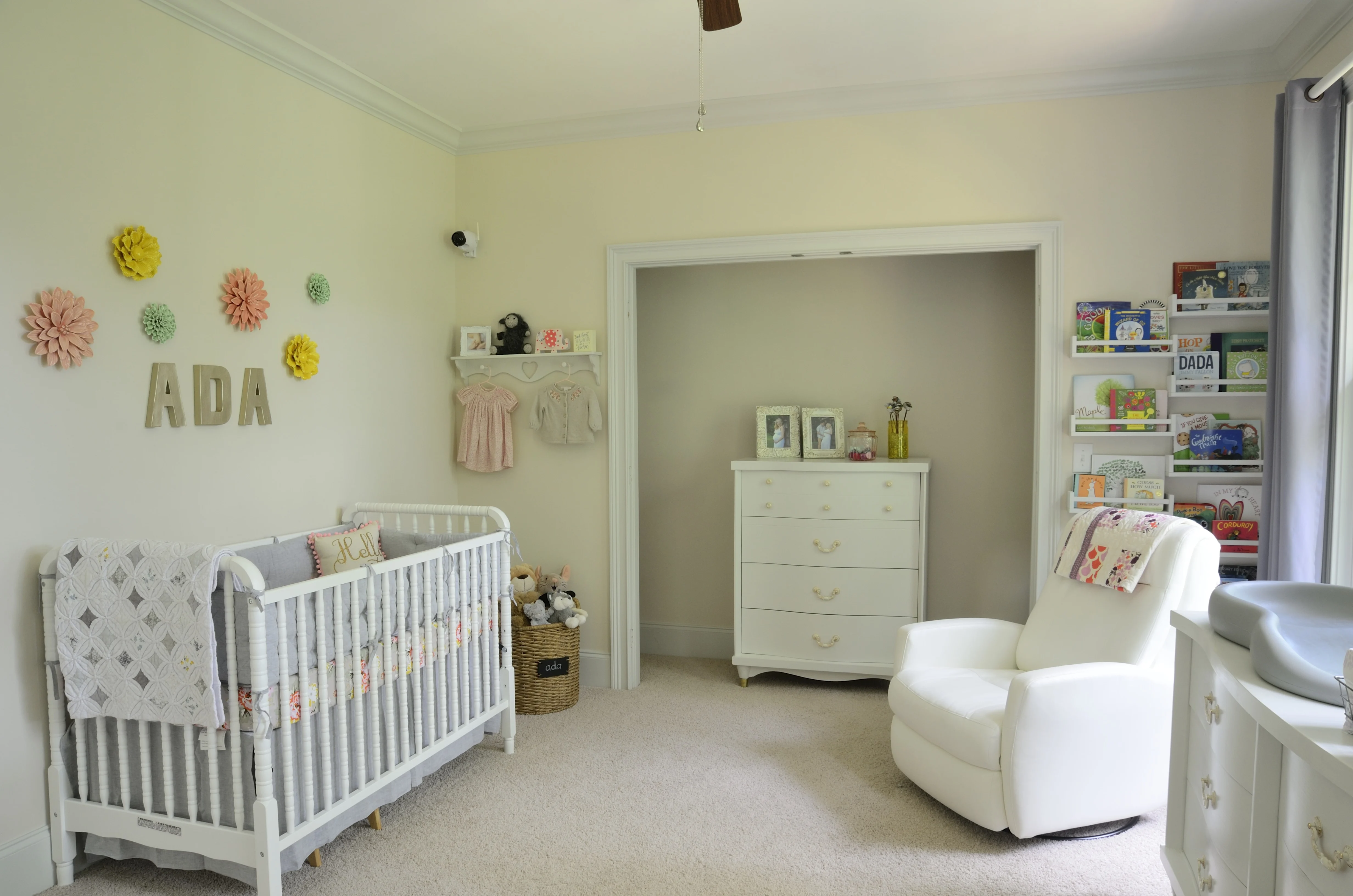 Pink, Gray and Gold Nursery