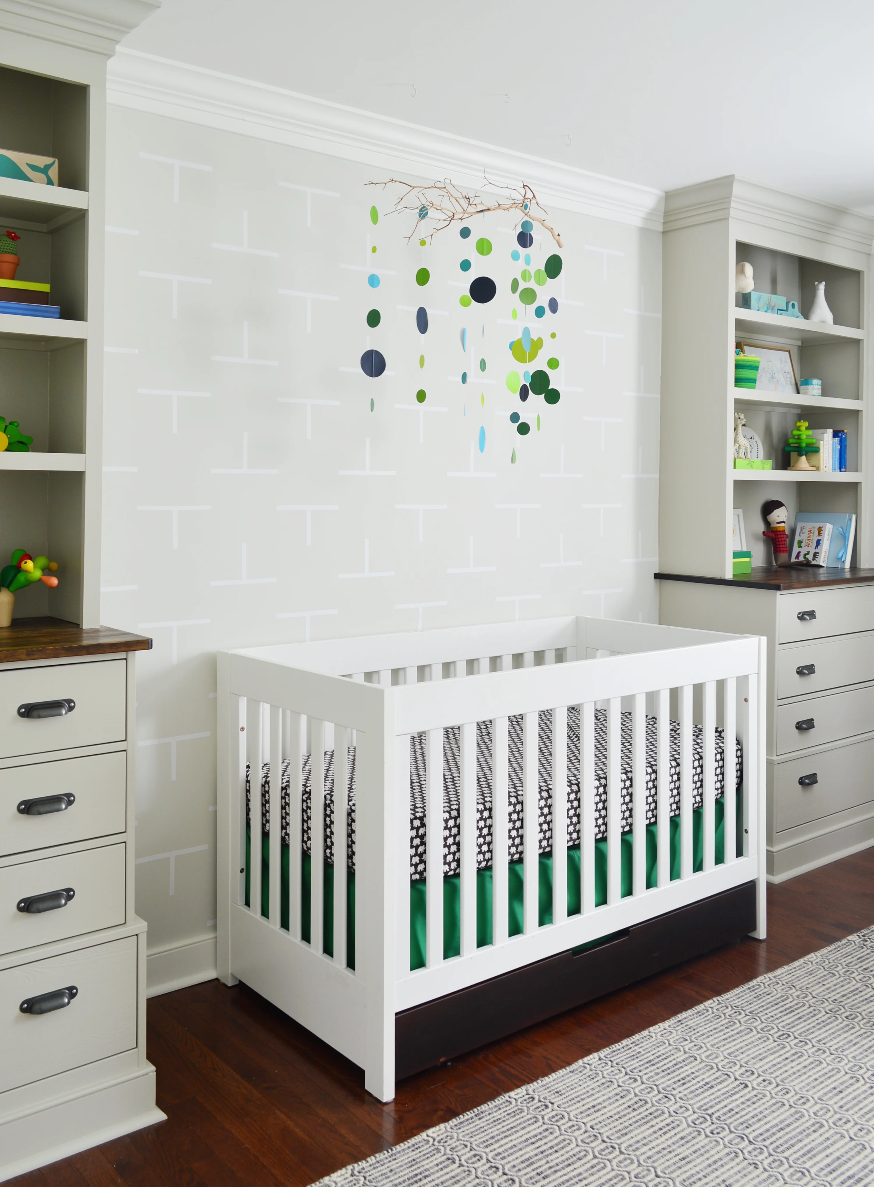 Young House Love Gray and Green Nursery 