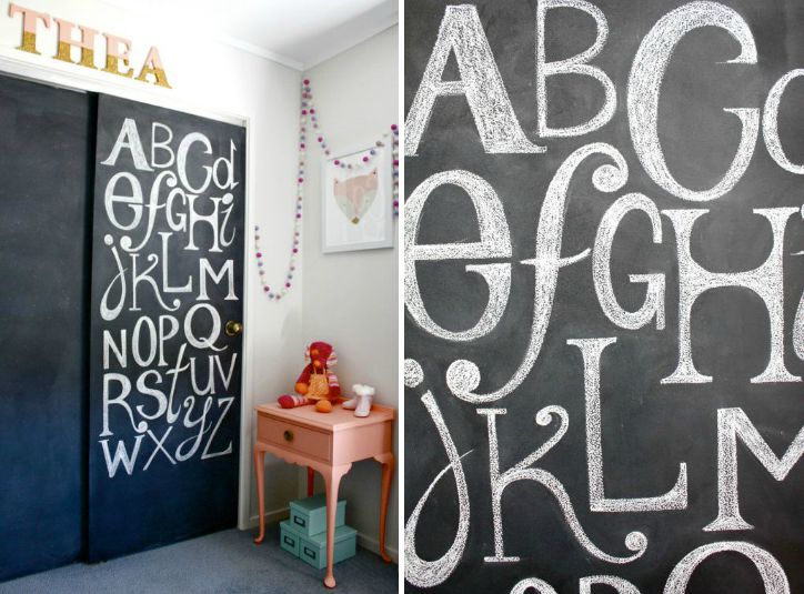 Chalkboard Alphabet in the Nursery - Project Nursery