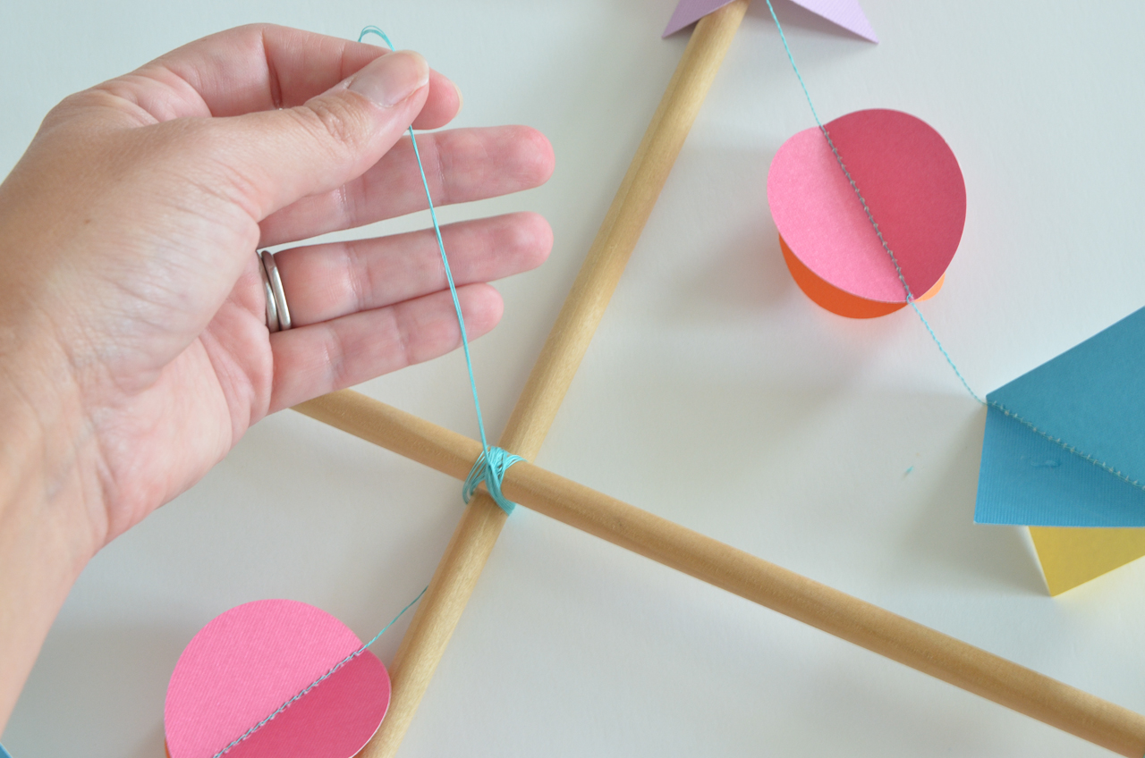 DIY: Colorful Geometric Baby Mobile - Project Nursery