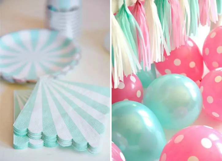 Kitten Party Tableware and Balloons