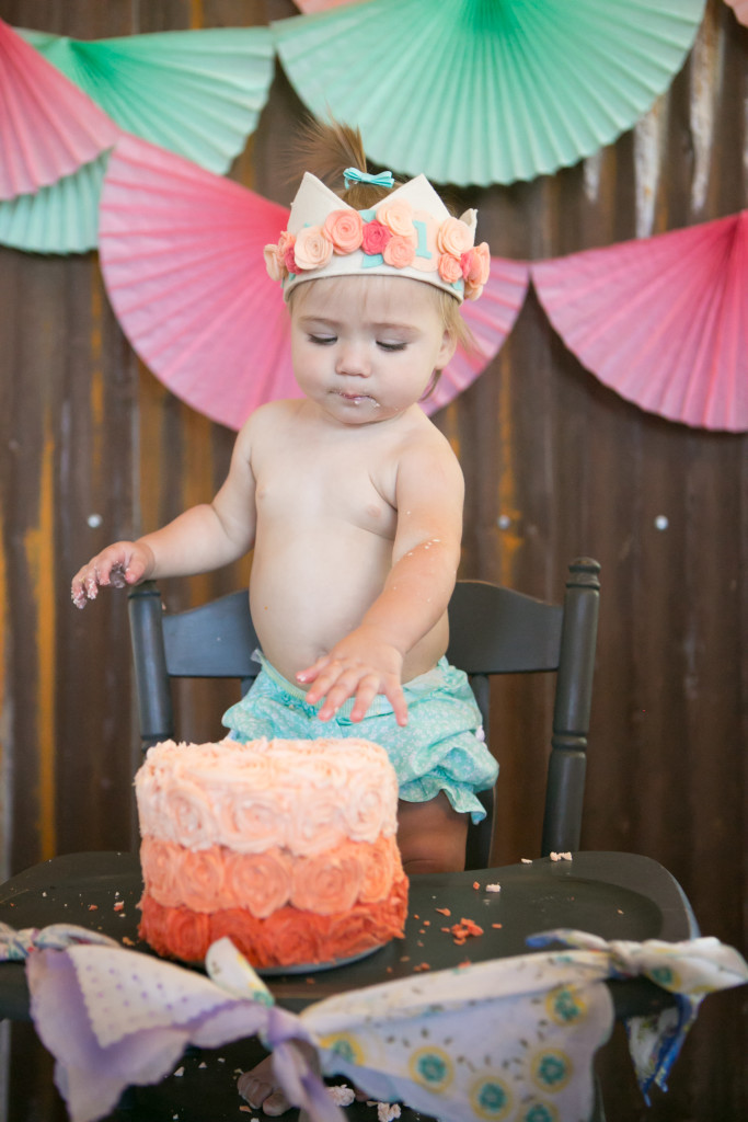 Floral Felt First Birthday Crown - Project Nursery