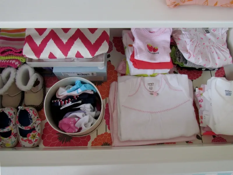 Nursery Dresser Organization - Project Nursery