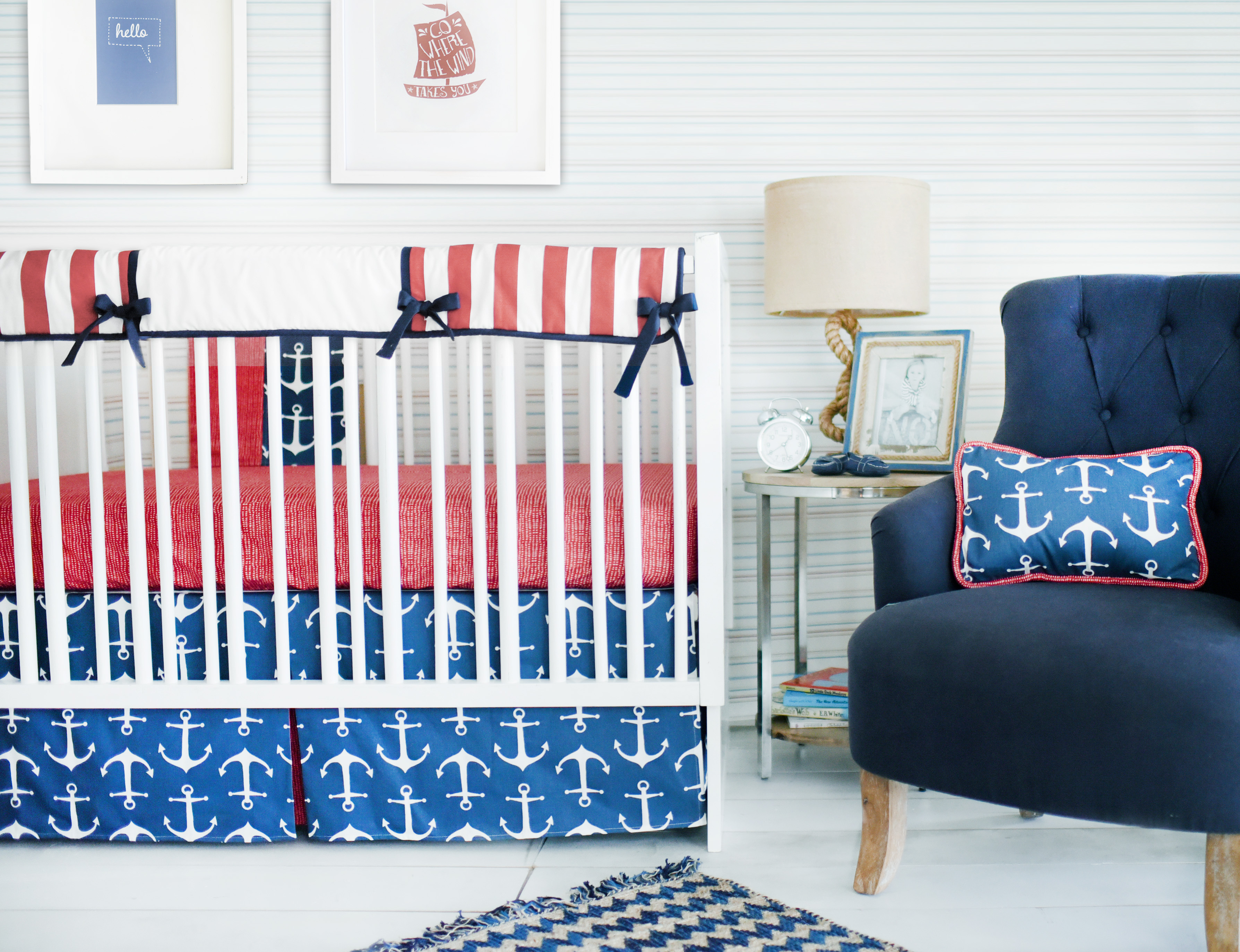 Anchors Away Crib Bedding