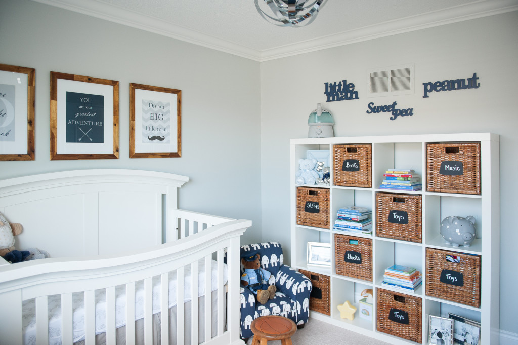 Traditional Navy and Gray Nursery - Project Nursery