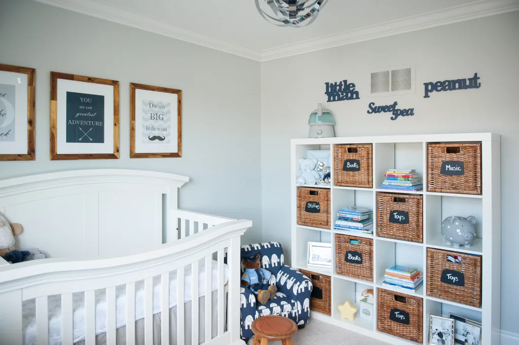 Traditional Navy and Gray Nursery - Project Nursery