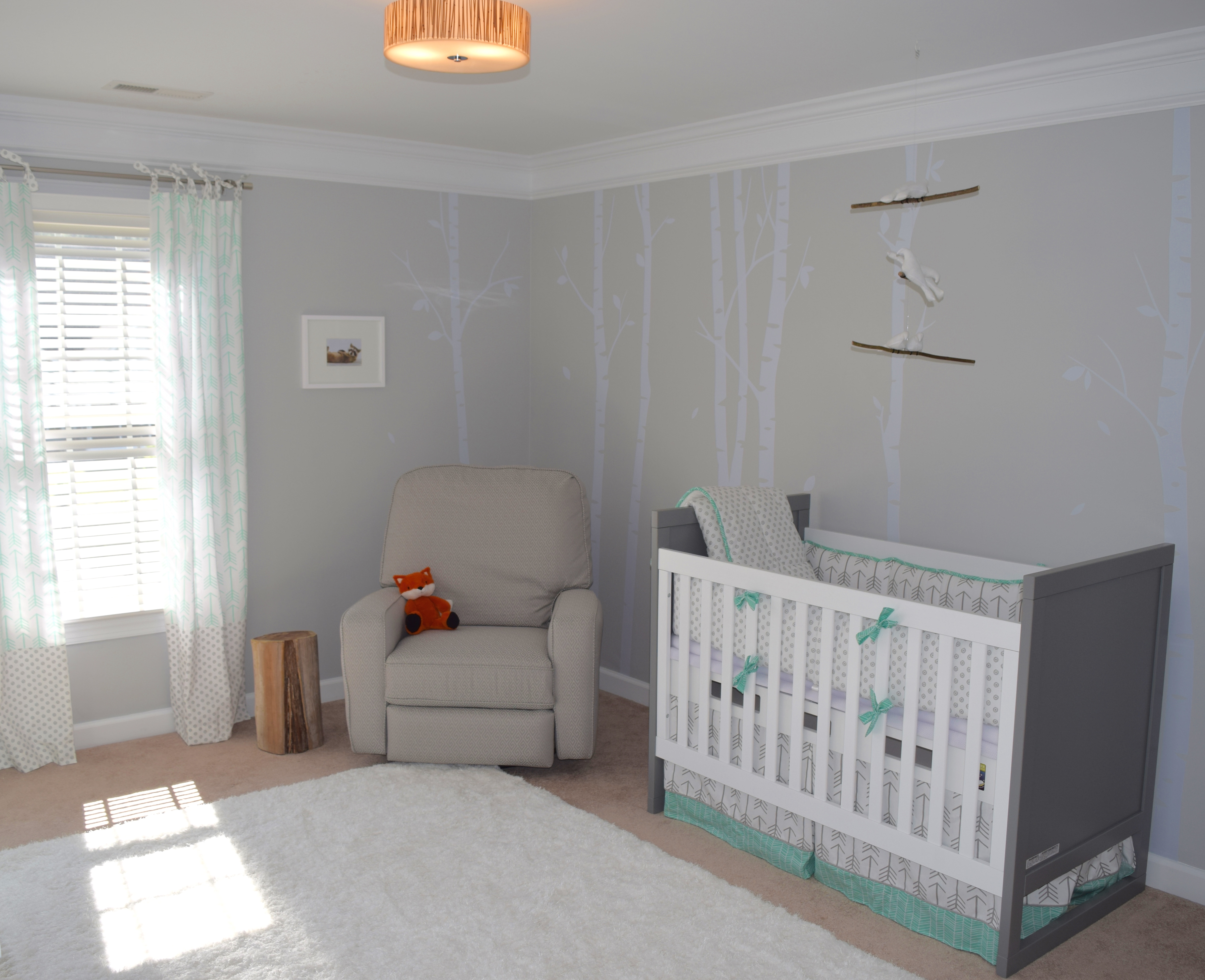 Woodland Themed Gender Neutral Nursery