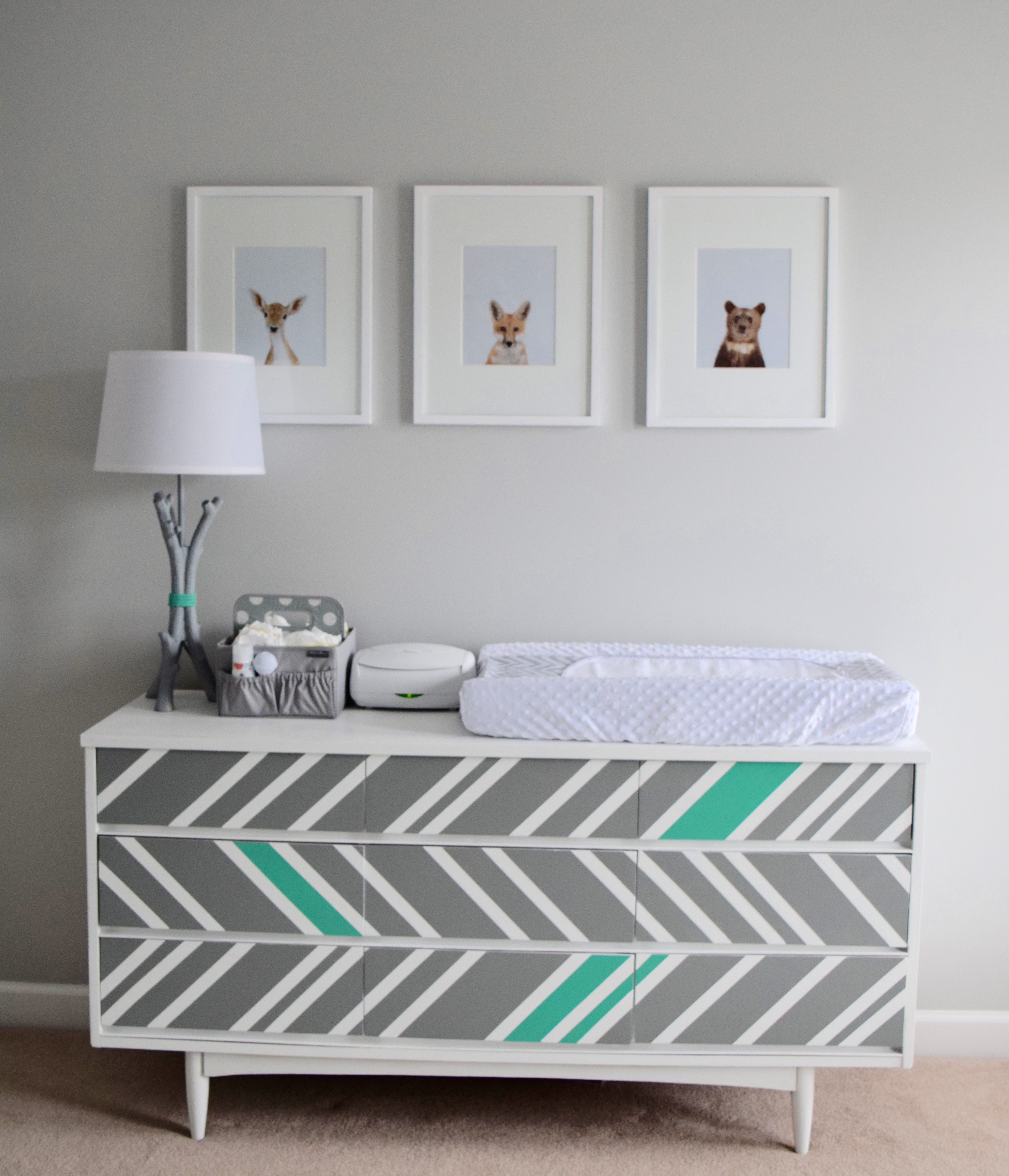 Mid-Century Modern, DIY Painted Dresser