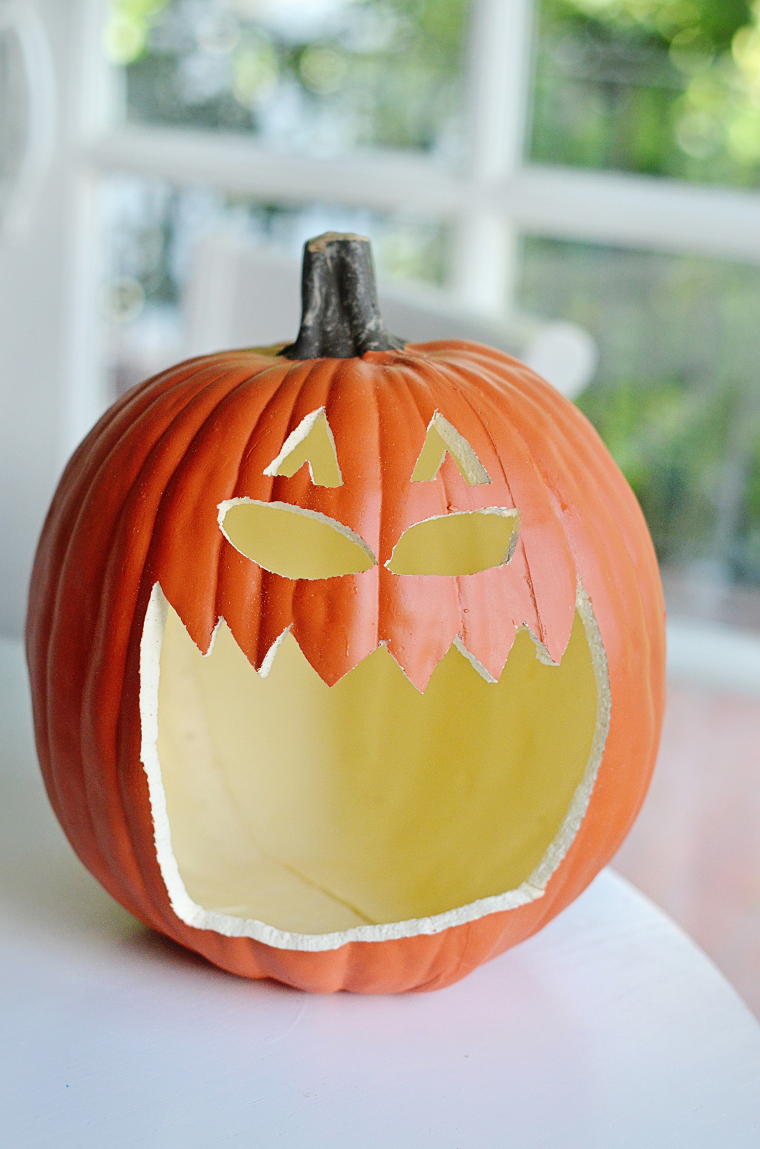 DIY Jack-O-Lantern Candy Holder