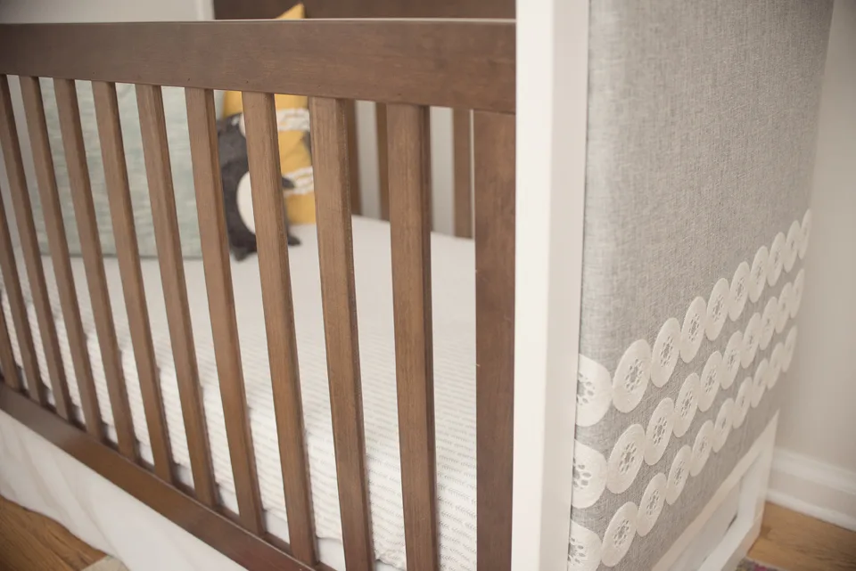 DIY Upholstered Crib End Panel - Project Nursery