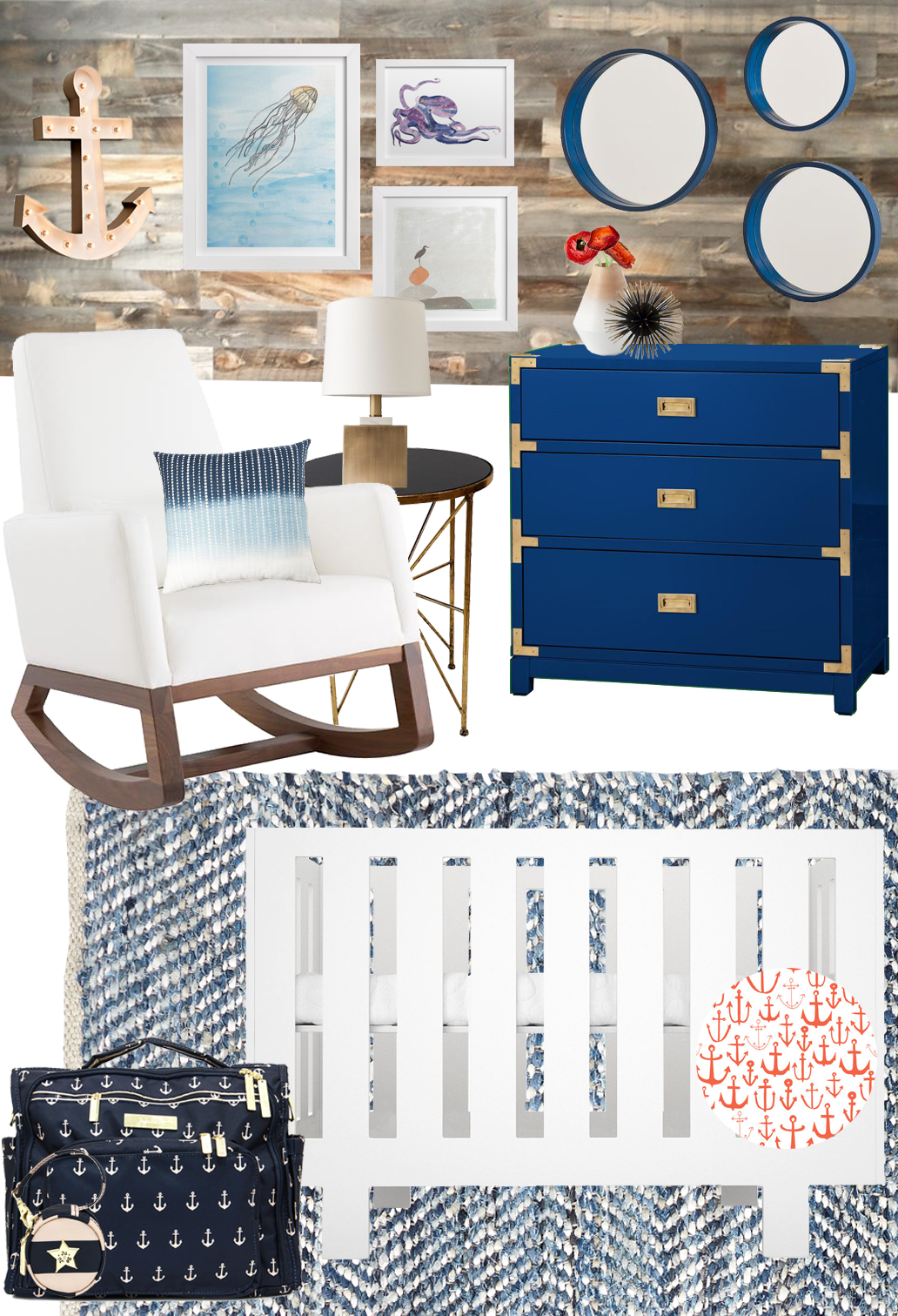 New Nautical Nursery Design Board - Project Nursery