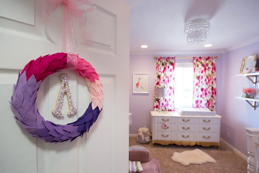 Girly Purple and Pink Nursery with Gold Accents - Project Nursery