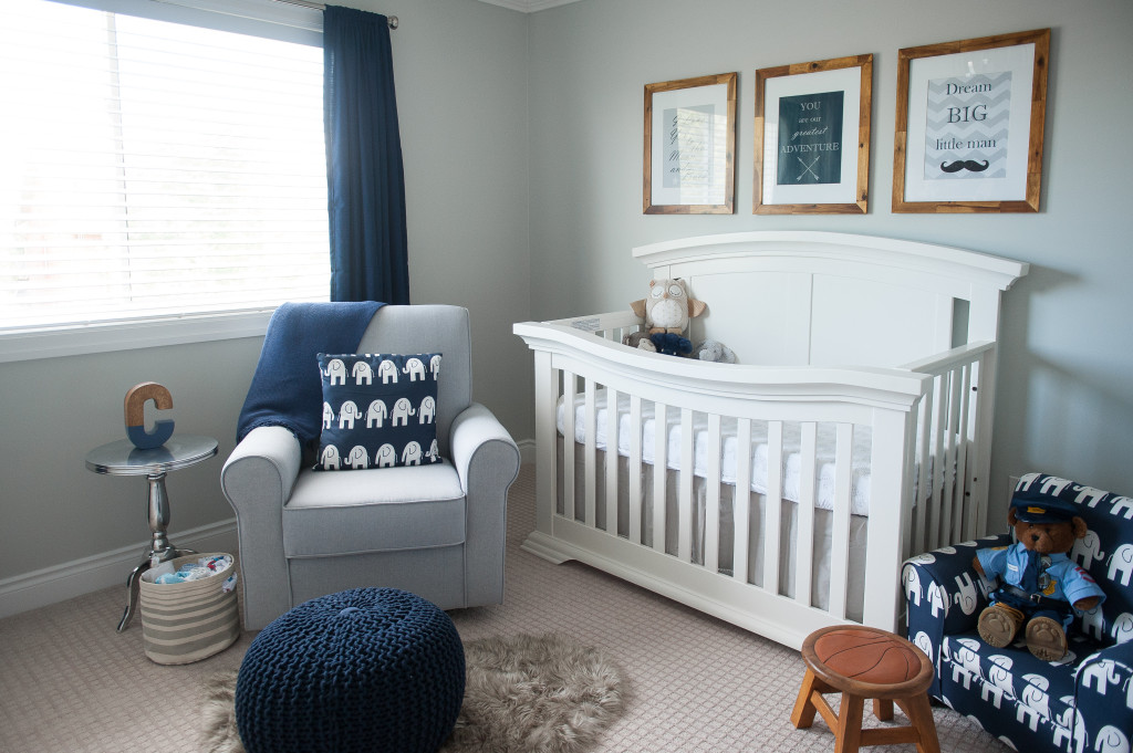 gray and navy nursery ideas