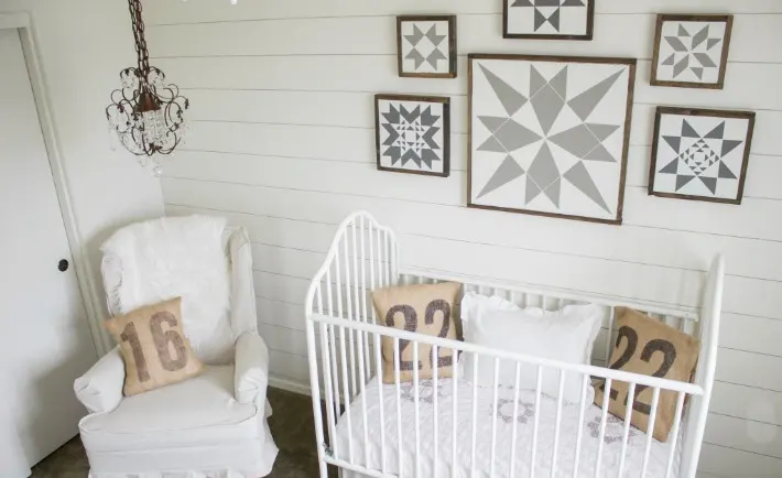 White Gender Neutral Nursery with Vintage Accents - Project Nursery