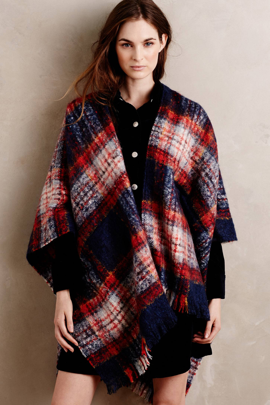 Plaid Poncho from Anthropologie