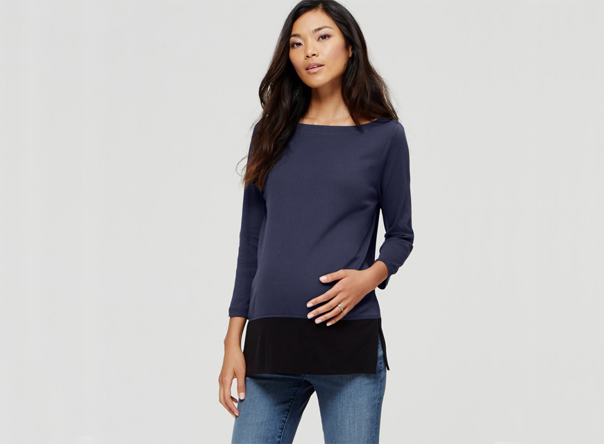 Maternity Bateau Tee from LOFT