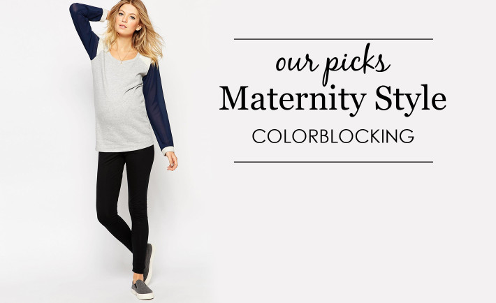 Colorblock Maternity Style