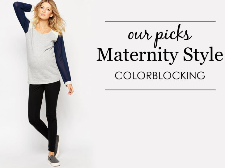 Colorblock Maternity Style