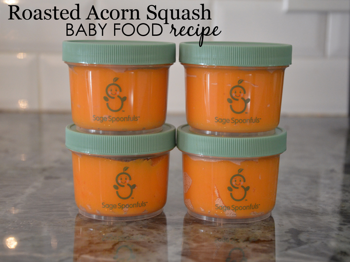 Roasted Acorn Squash Baby Food Receita