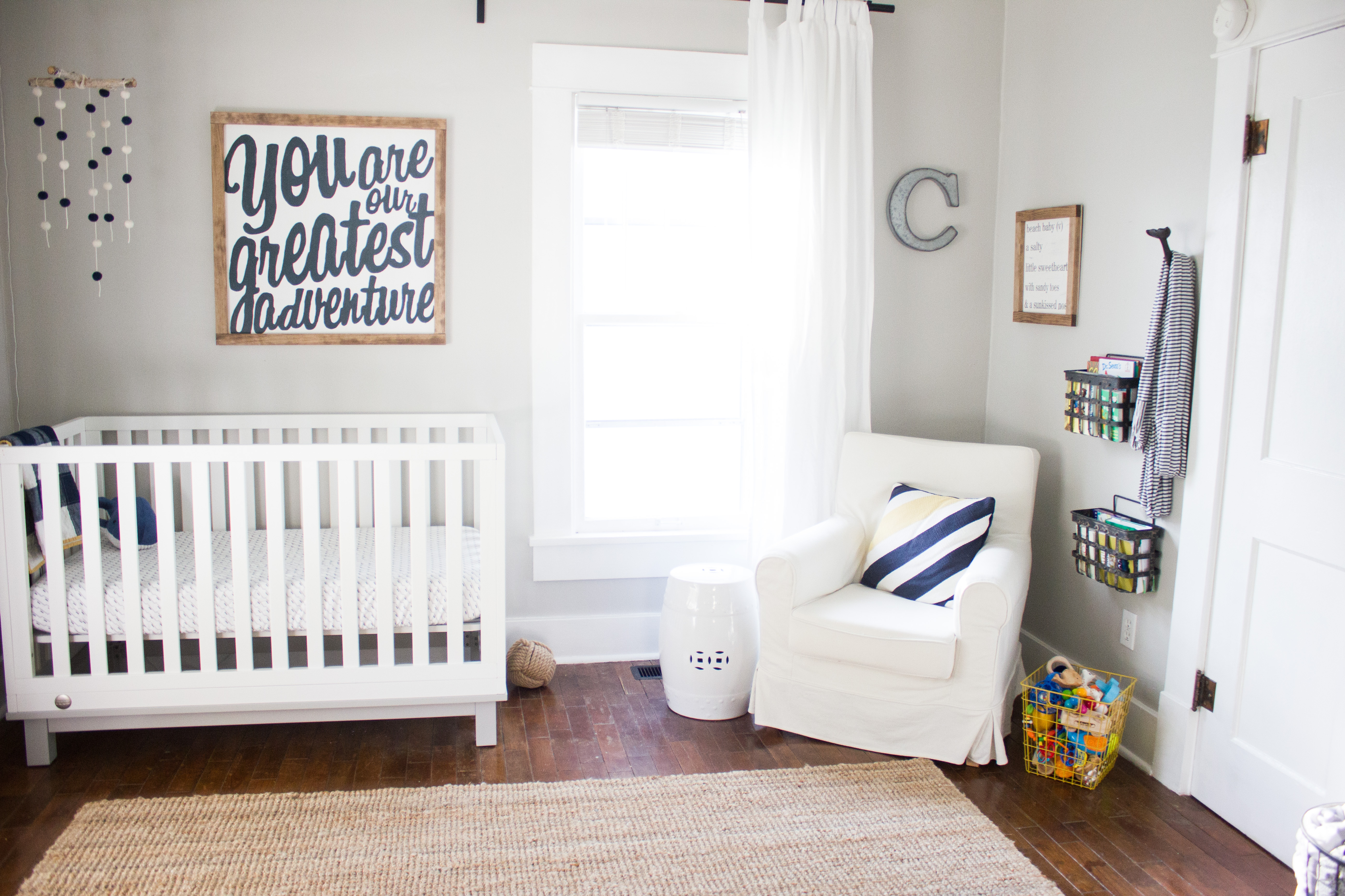 Bright, Airy, Beach Baby Nursery