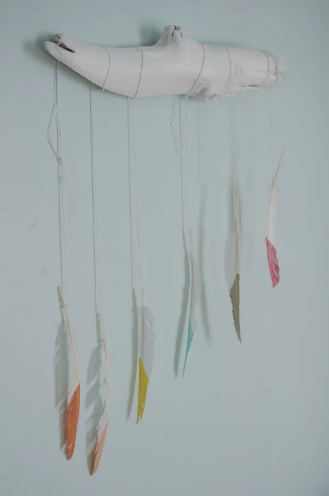 Dipped Feather Nursery Wall Hanging - Project Nursery