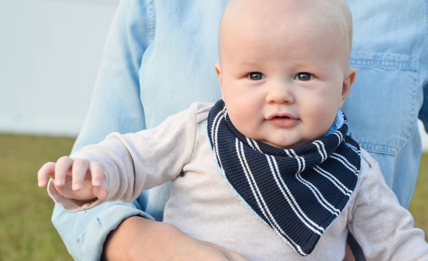 baby in bib