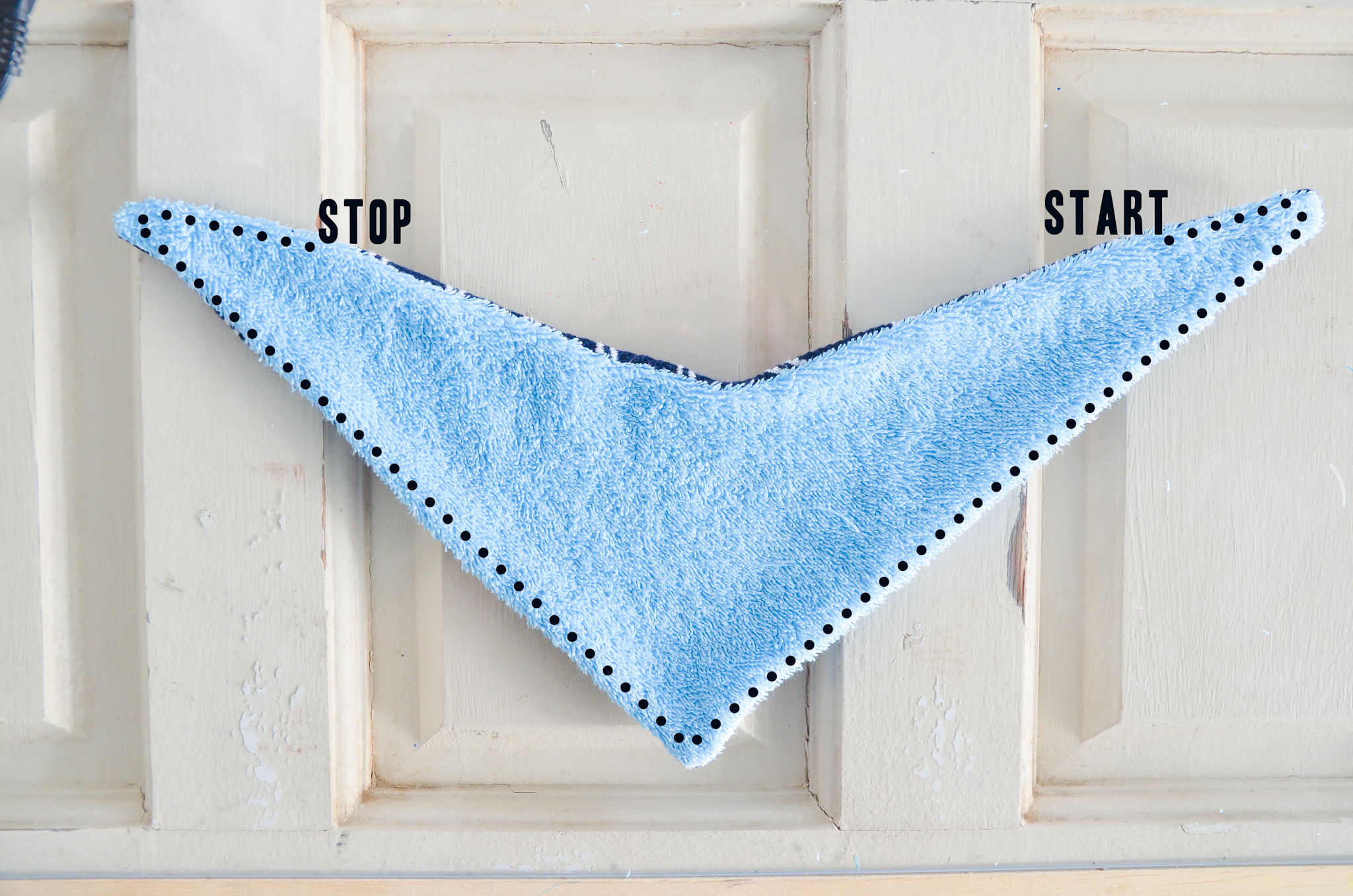 how to make baby scarf bib