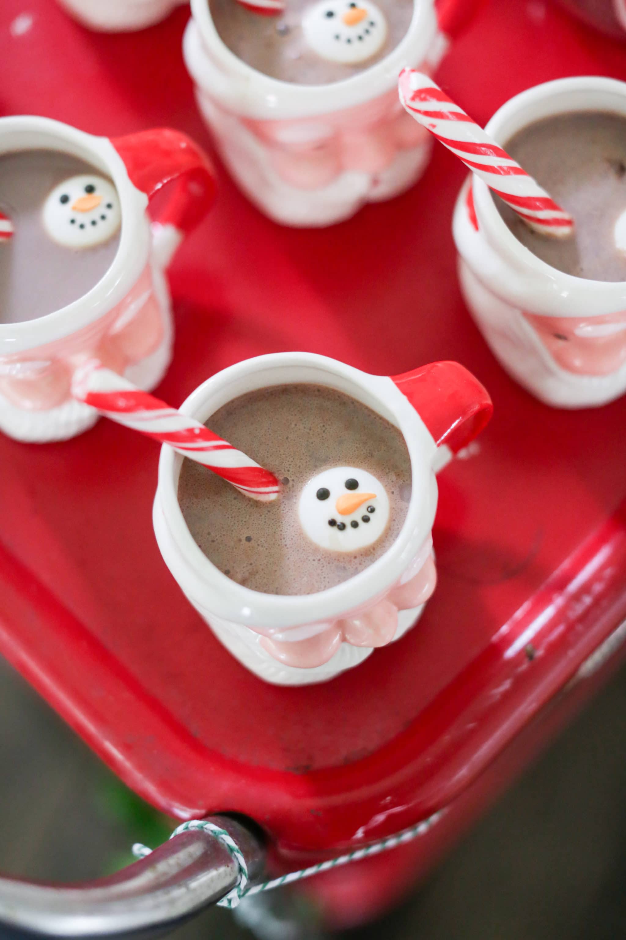 Hot Cocoa with Snowmen Marshmallows