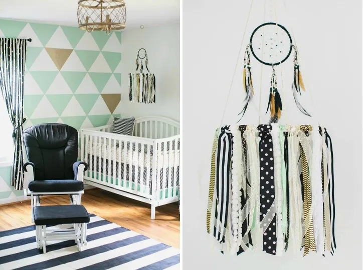 Modern Nursery with Dreamcatcher Mobile - Project Nursery