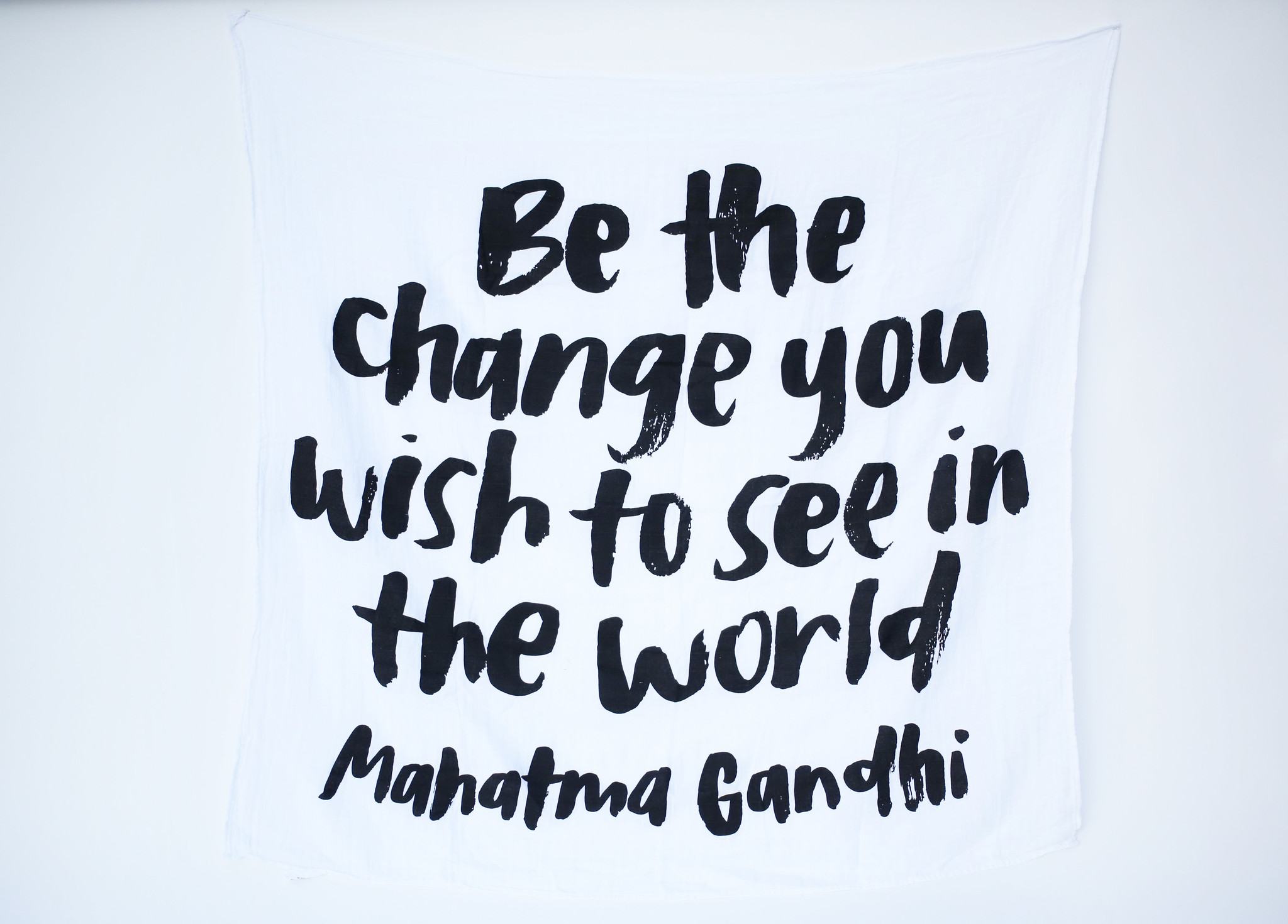 Be the Change You See in the World Baby Swaddle