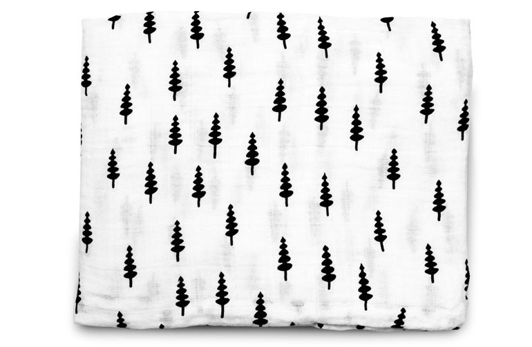 Trees Organic Muslin Baby Swaddle