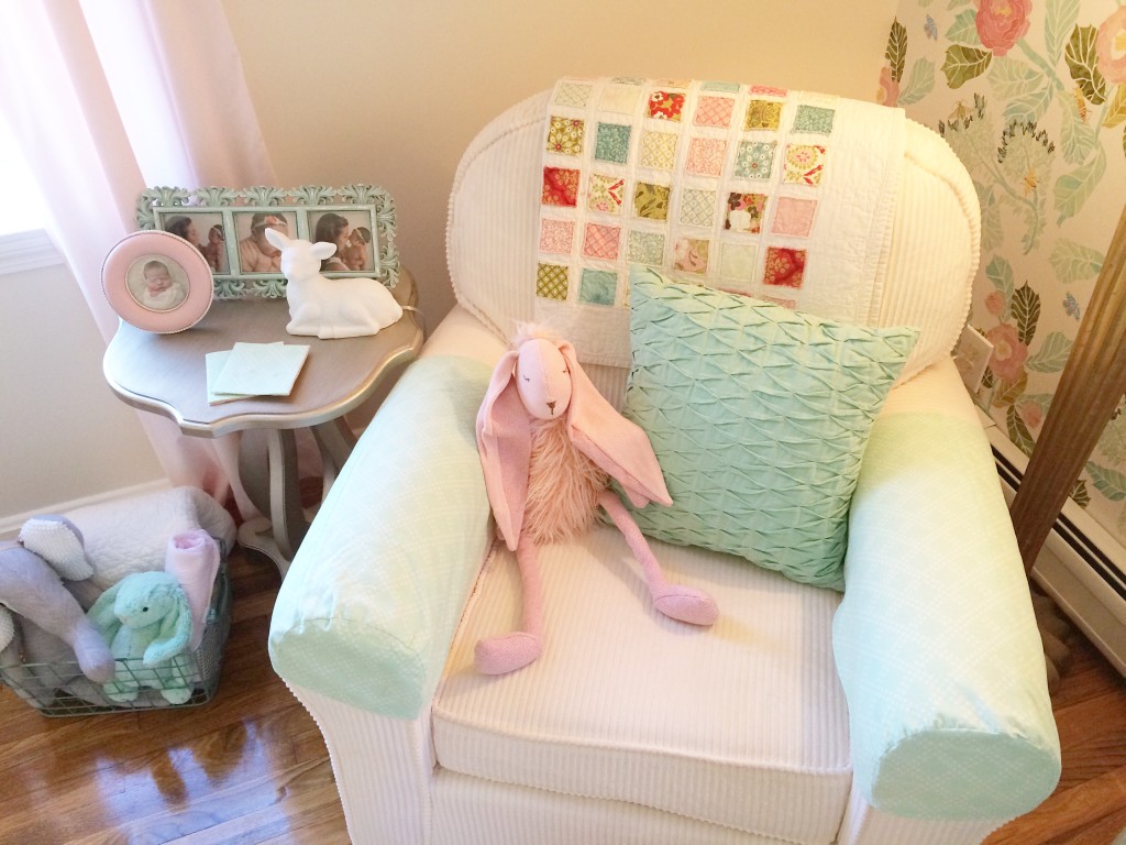 Shabby Chic Mint, Pink and Gold Nursery - Project Nursery