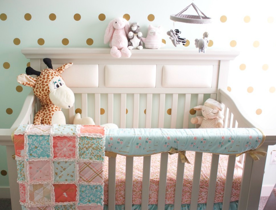 Mint and Pink Nursery with Gold Accents - Project Nursery