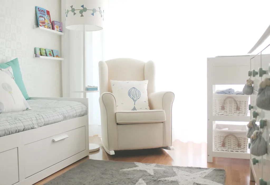 Gender Neutral Nursery with Aqua Accents - Project Nursery