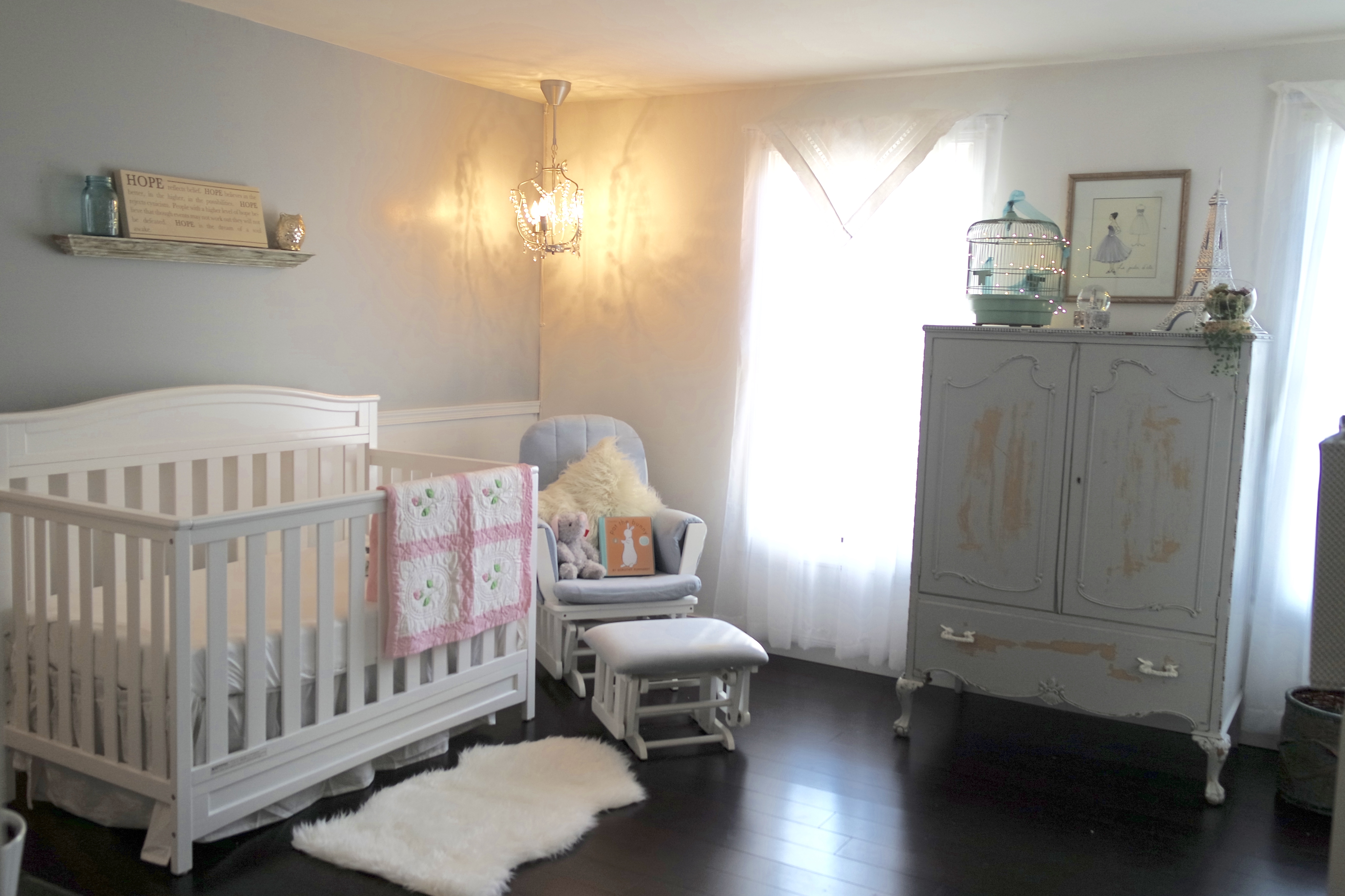 A Positively Glamorous Shabby Chic Nursery  Project Nursery 