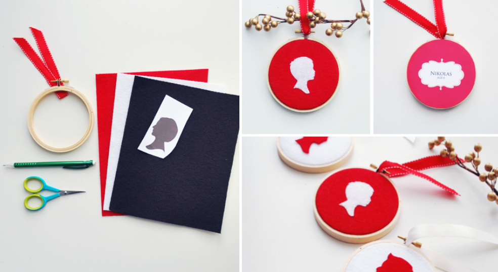 DIY Silhouette Ornament